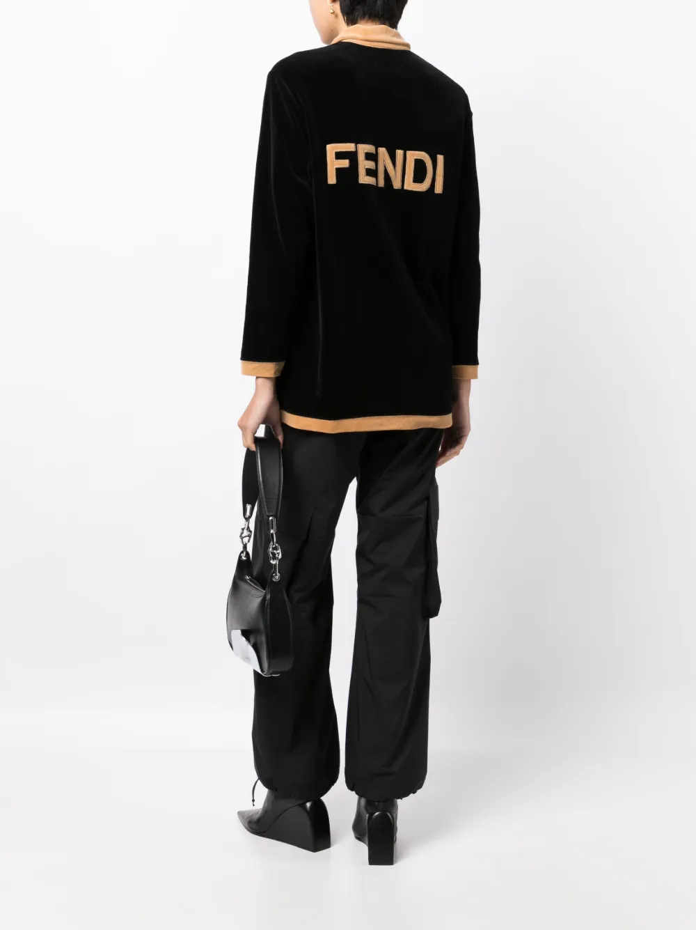 Fendi Pre-Owned 1990-2000s gebreide top - Zwart