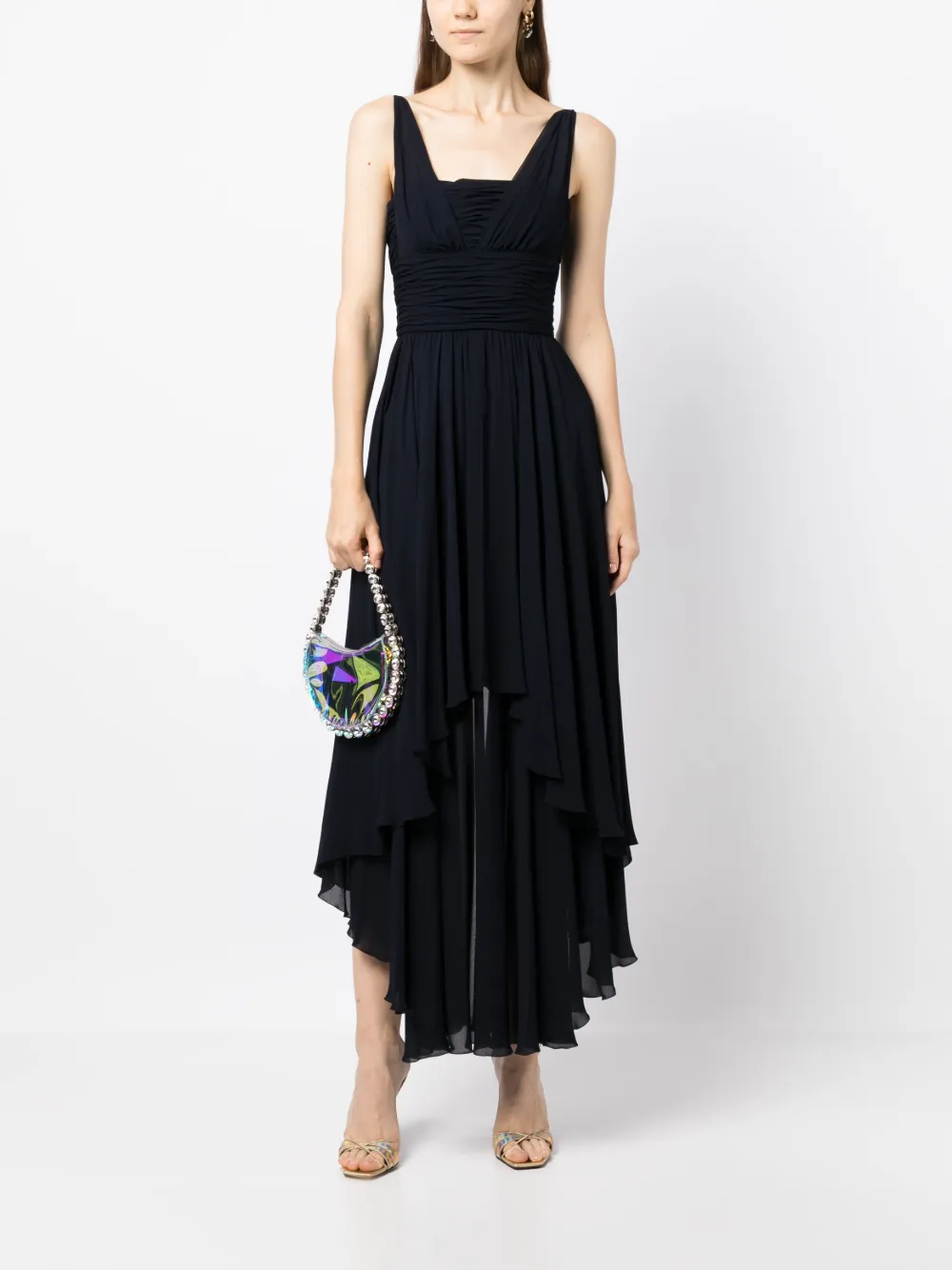 CHANEL Pre-Owned 1994 asymmetrische jurk - Blauw