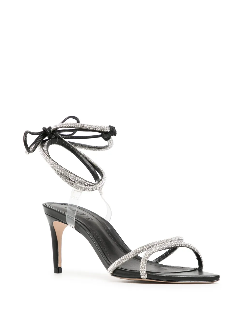 Schutz 80mm crystal-embellished sandals - Zwart