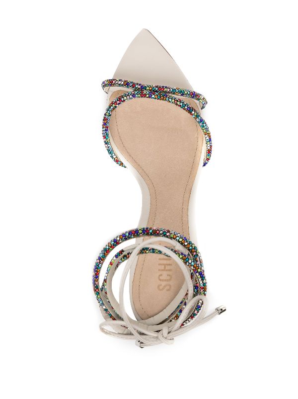 Schutz on sale rhinestone sandals