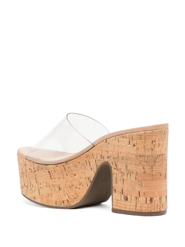 Platform sandals top clear