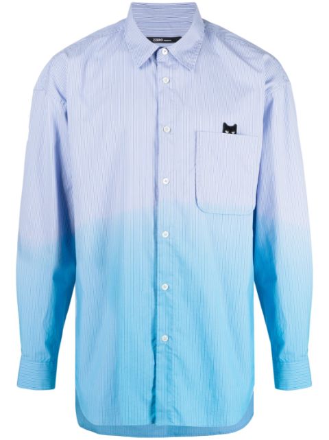 ZZERO BY SONGZIO gradient-print draped shirt