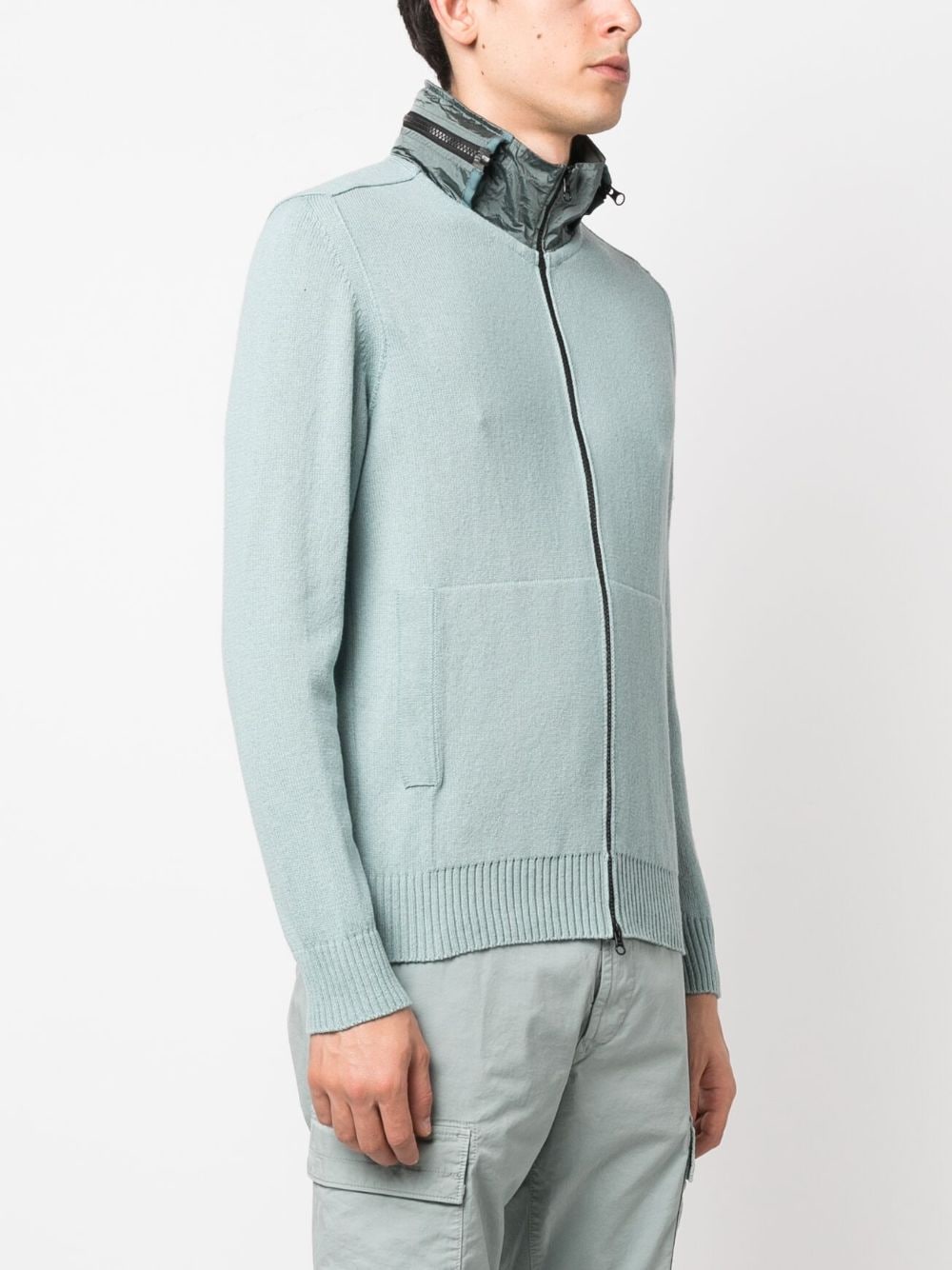 Stone Island concealed-hood zip-up cardigan | Smart Closet