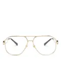 Versace Eyewear Medusa Head pilot-frame glasses - Gold