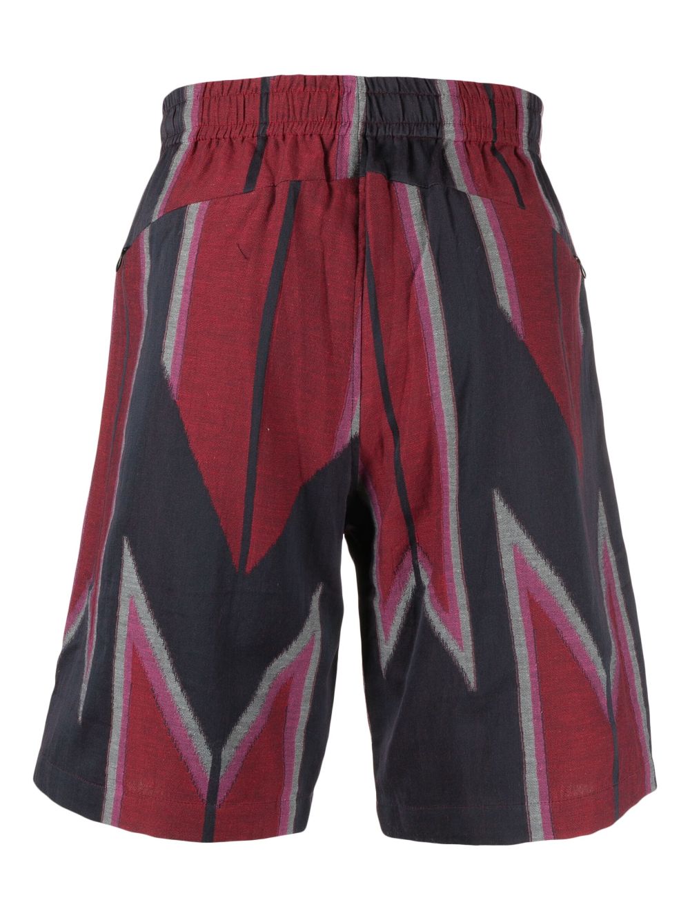 Needles Bermuda shorts met print - Rood