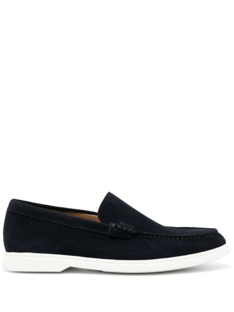 BOSS - slip-on suede boat shoes