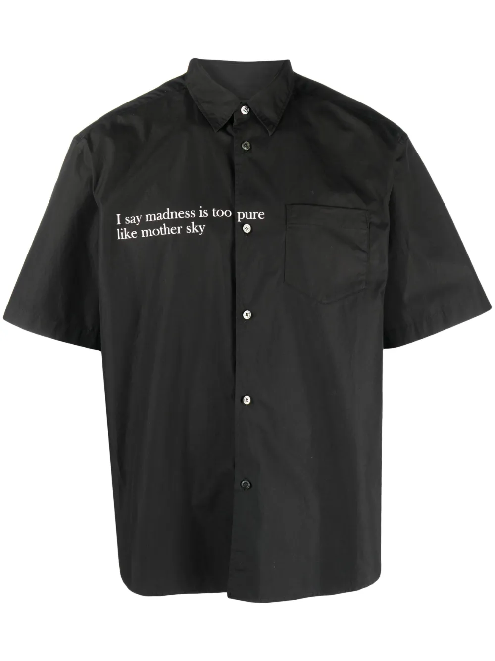 Undercover sloganprint Cotton Shirt Farfetch