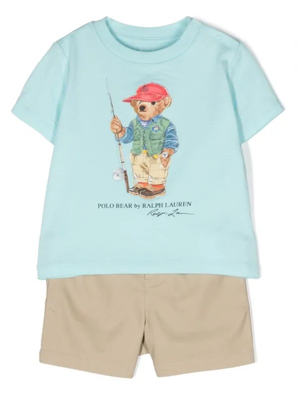 Polo print shorts sales