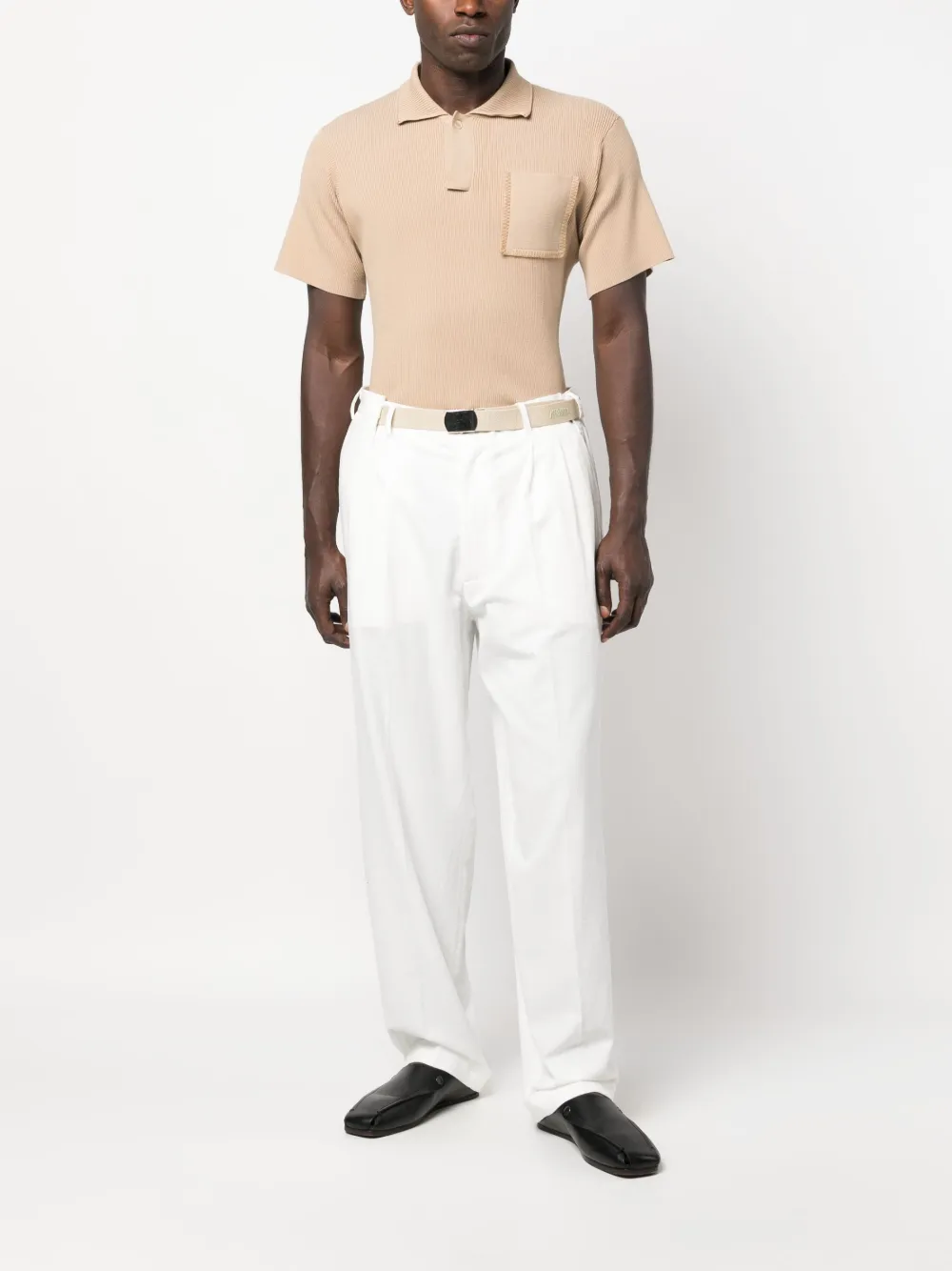 Magliano pleated cotton trousers - Wit