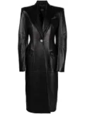 Versace leather trench coat - Black