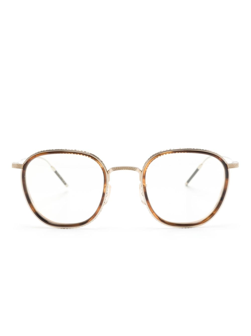 Oliver Peoples Tk-9 Square-frame Glasses In Transparent