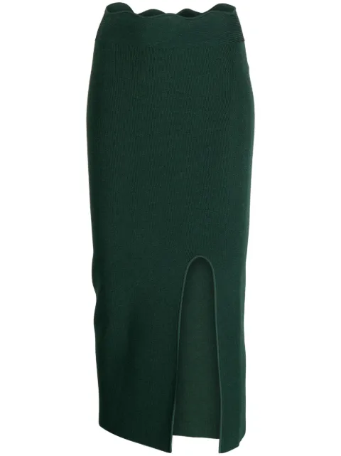 Galvan London Delia knitted pencil skirt