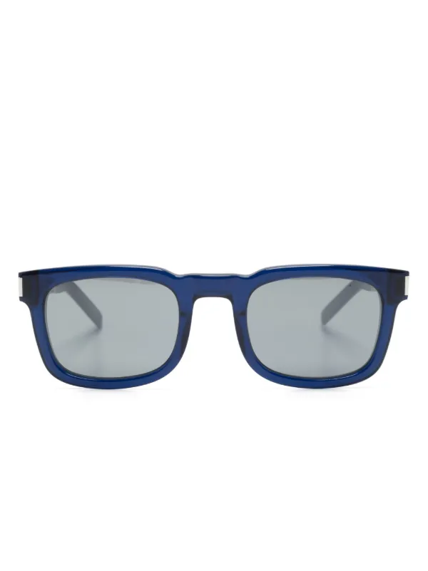Navy blue frame sunglasses shop