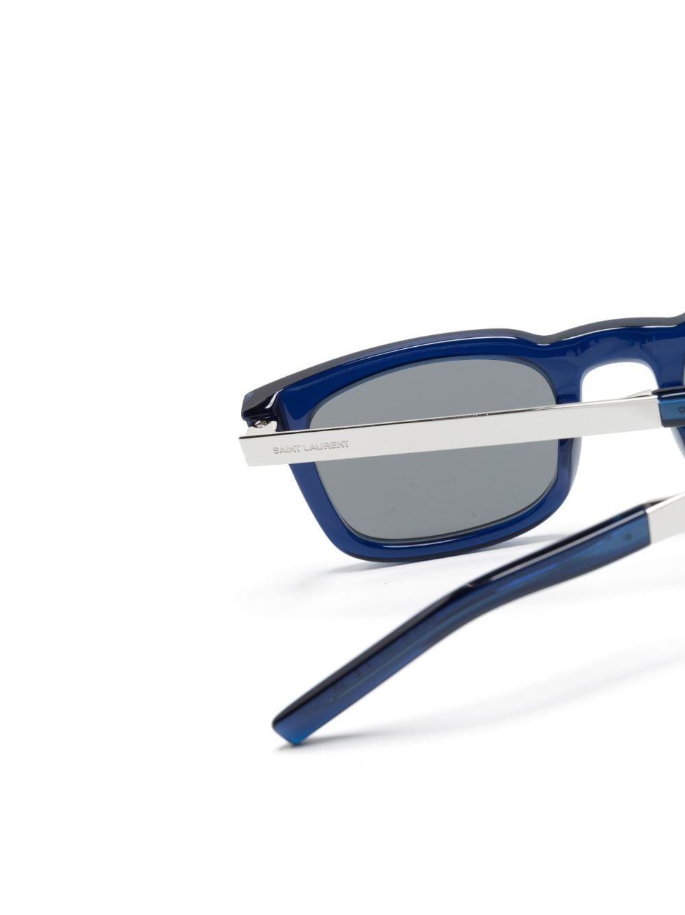 Shop Saint Laurent Sl 581 Square-frame Sunglasses In Blue