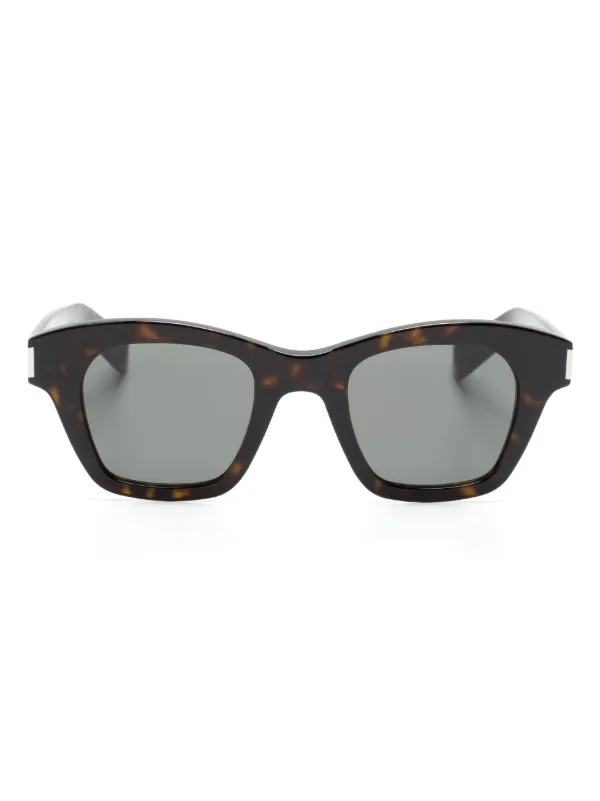Saint Laurent Eyewear SL 592 square frame Sunglasses Brown FARFETCH GE