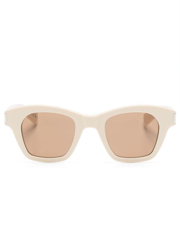 Saint Laurent Eyewear square-frame Transparent Sunglasses - Farfetch