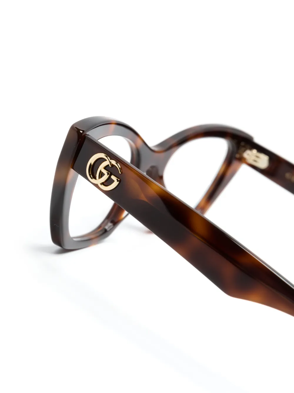 Shop Gucci Cat-eye-frame Glasses In Brown