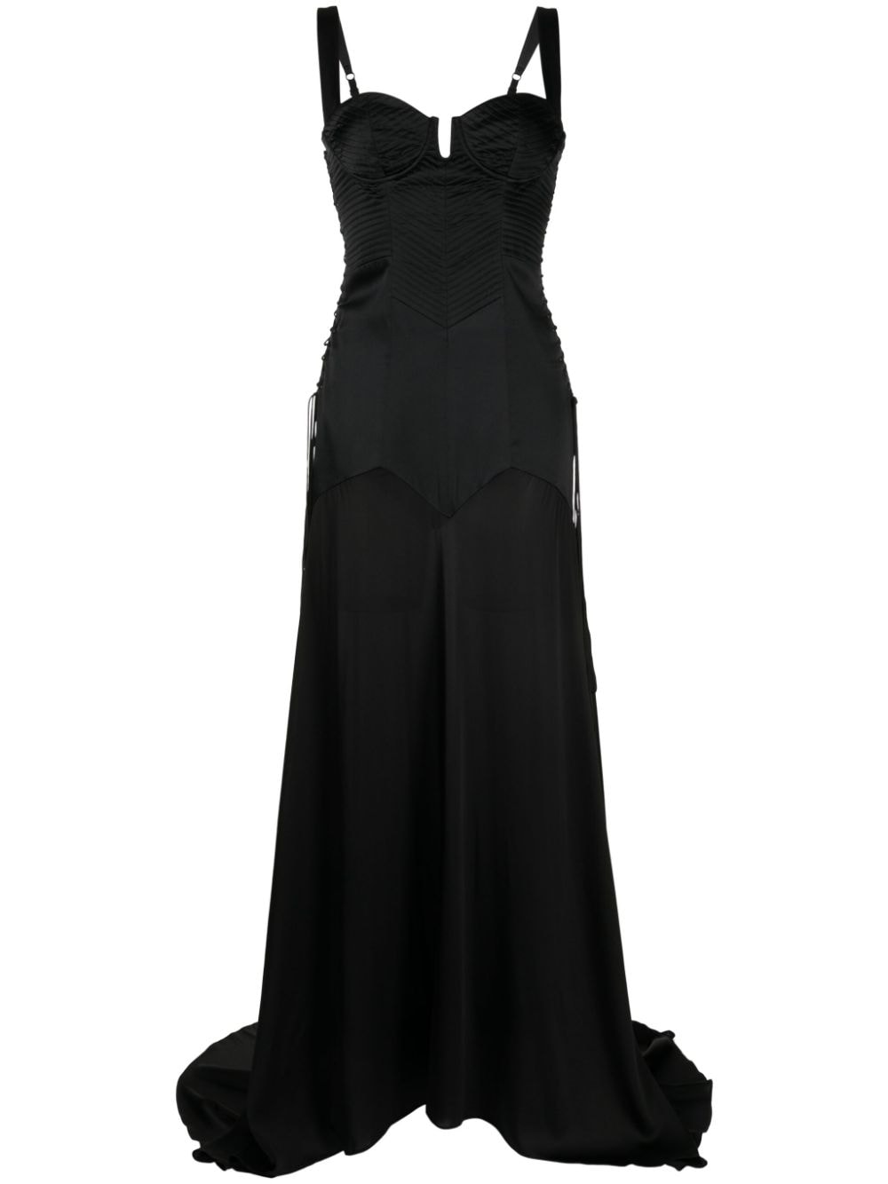 Kiki De Montparnasse Le Bang Silk Gown In Black