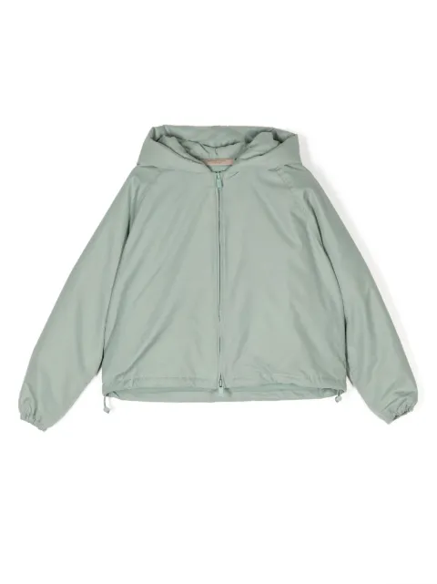 FEAR OF GOD ESSENTIALS KIDS Fullzip logo-print hoodie