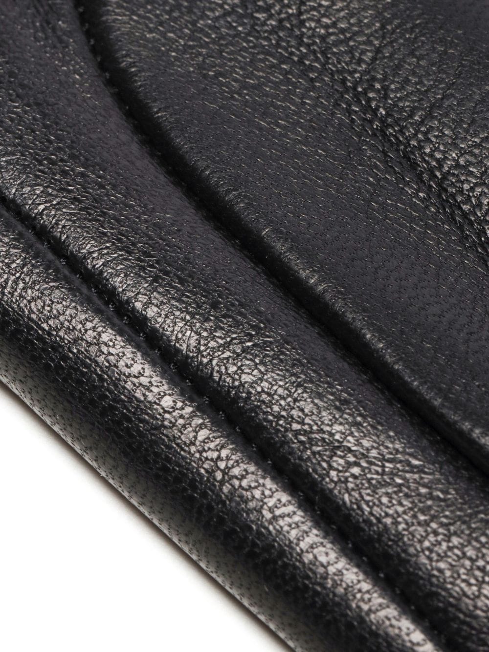 Shop Fear Of God Gusset-detail Leather Gloves In Black