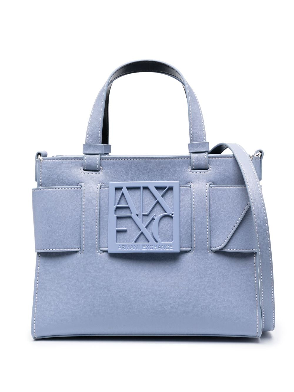 Armani Exchange Small logo patch Tote Bag Farfetch