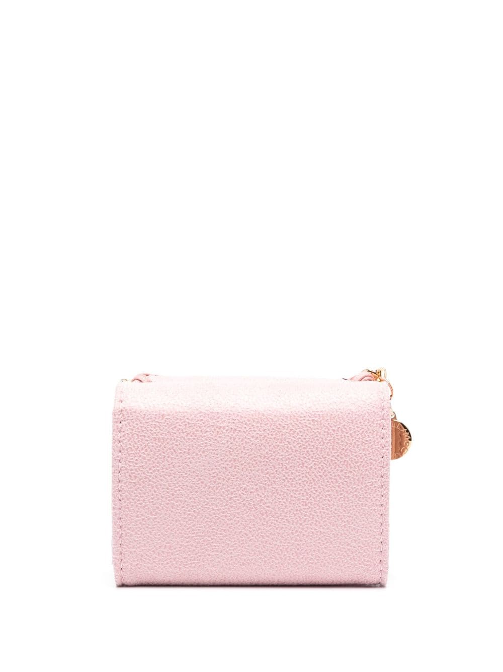 Shop Stella Mccartney Chain-detailed Wallet In Pink
