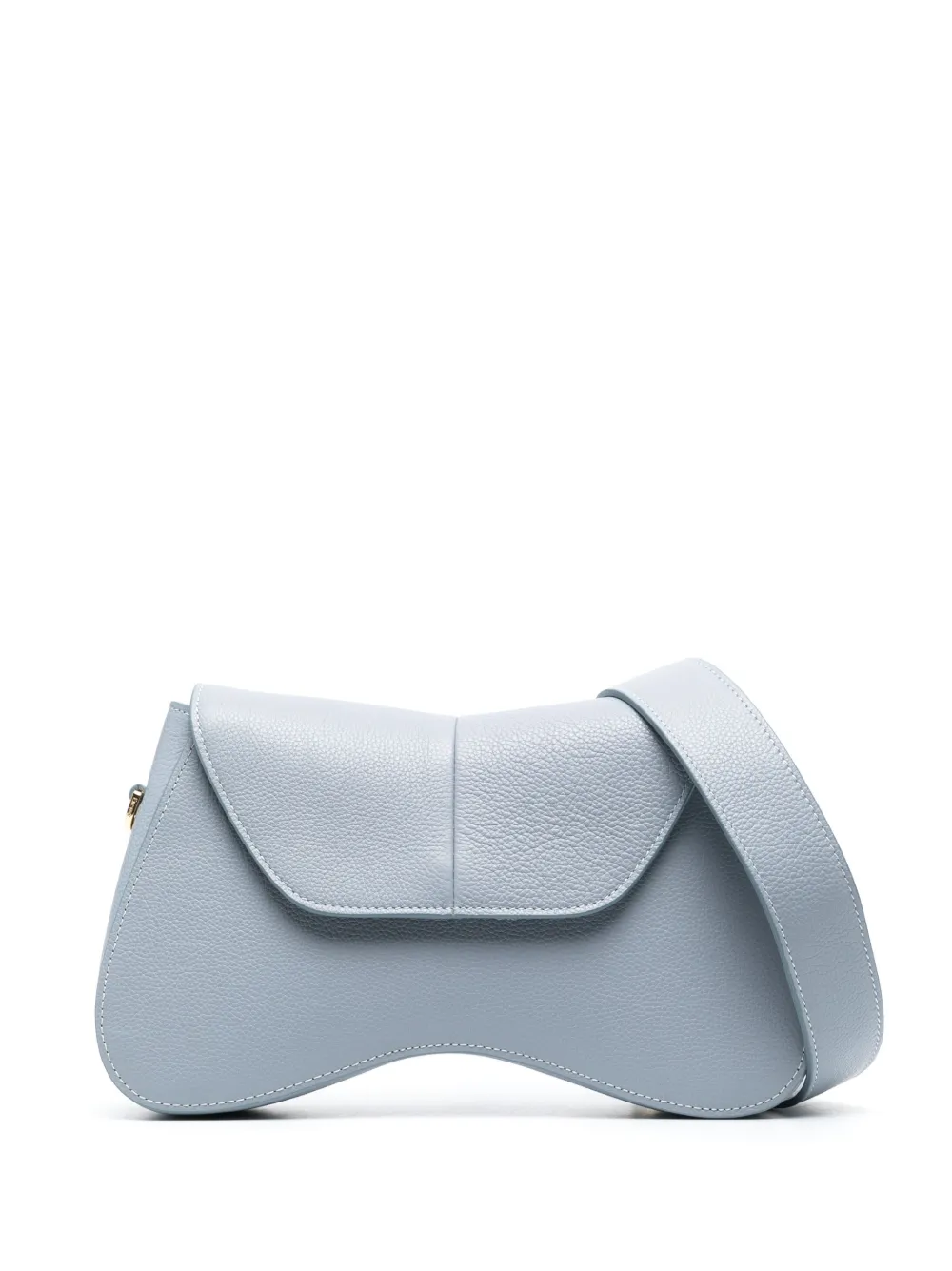 Elleme Space Leather Shoulder Bag In Grey