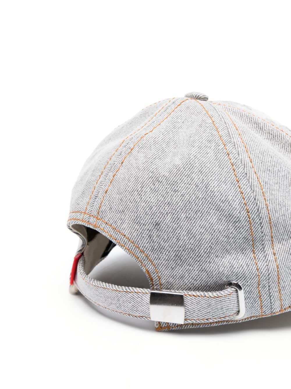 Diesel distressed- finish denim cap - Grijs