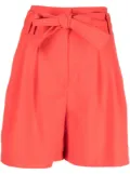 Sonia Rykiel belted high-waisted shorts - Orange