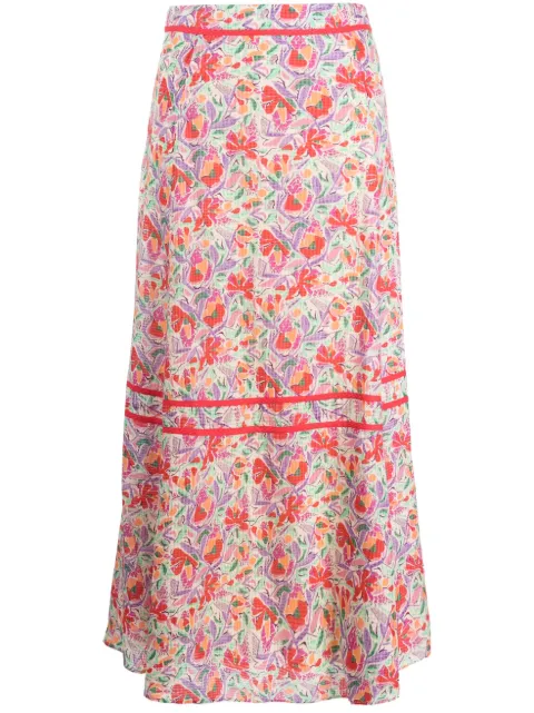 Ba&Sh Aliya graphic-print skirt