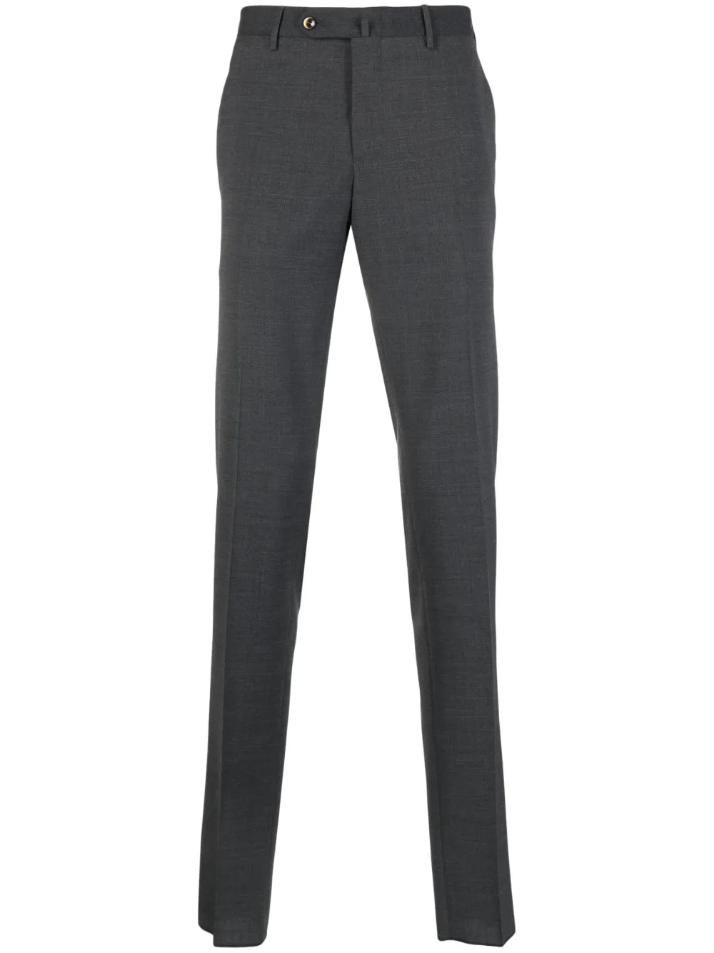 Pt Torino Tailored-cut Tapered Trousers In Grey