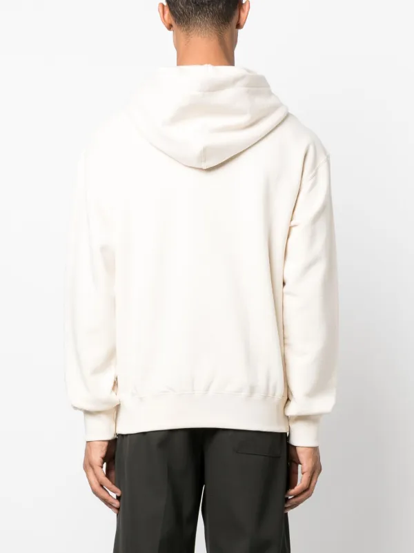 Jil Sander logo-print Cotton Hoodie | Neutrals | FARFETCH