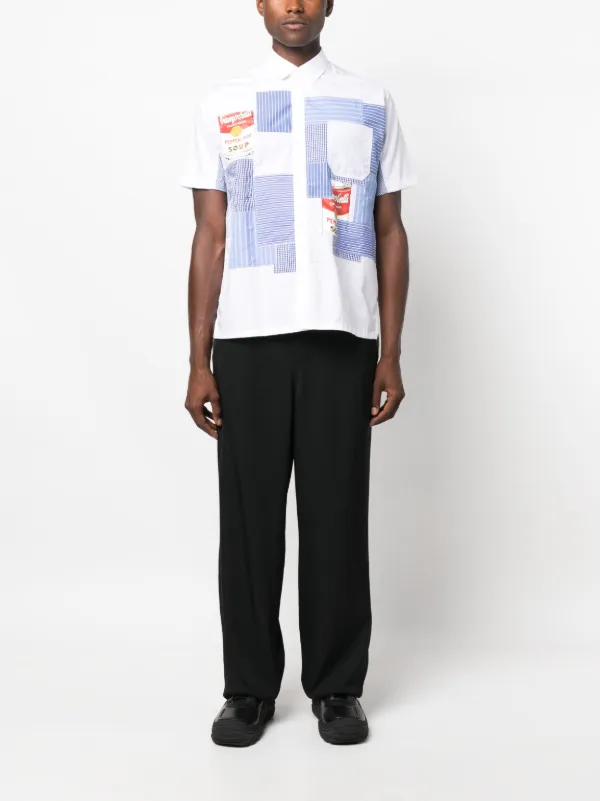 Junya Watanabe MAN Campbell's Patchwork Shirt | White | FARFETCH