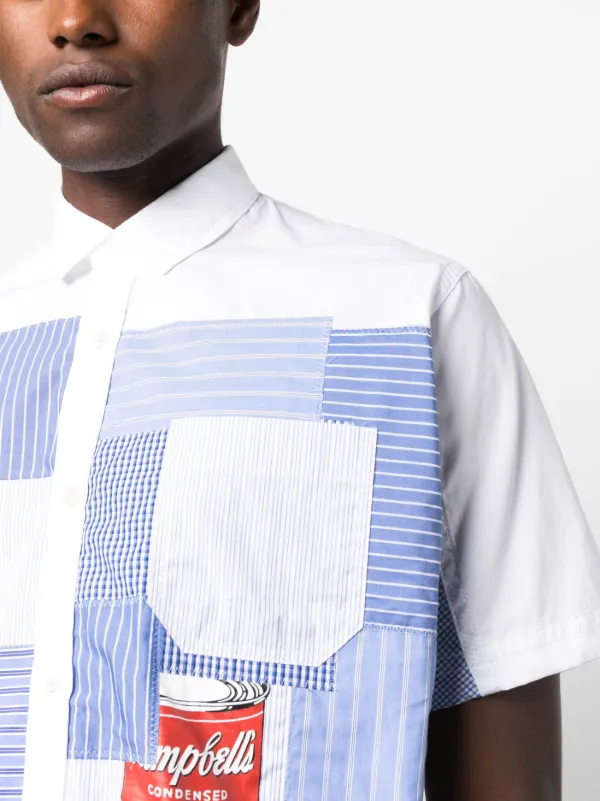 a_chan様① Junya Watanabe MAN Campbell's Patchwork Shirt | White | FARFETCH