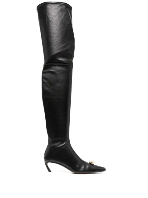 Lanvin Swing crystal-embellished boots