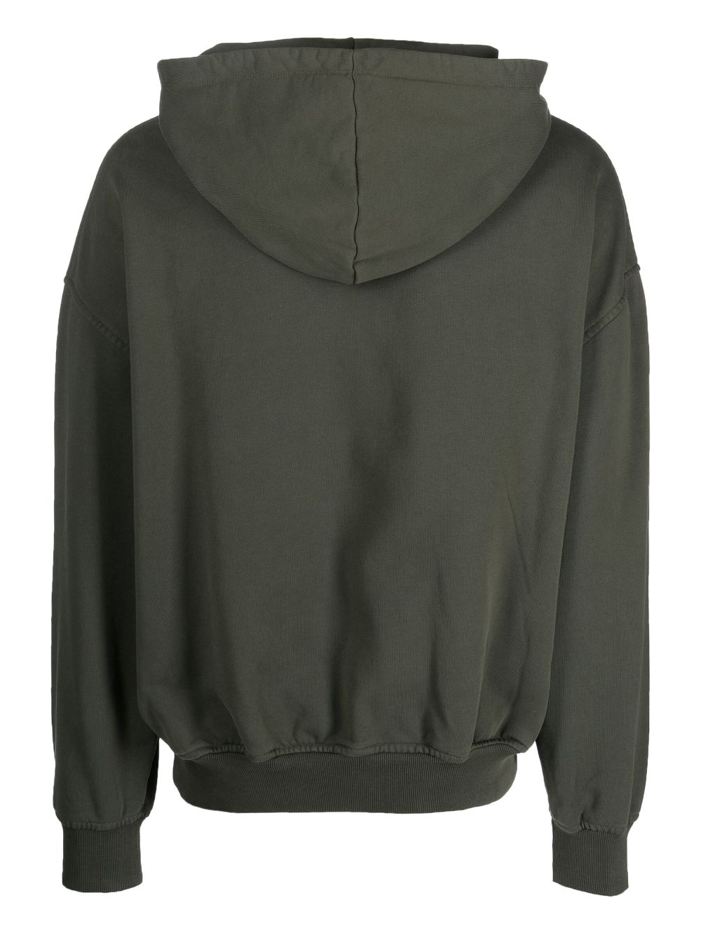 Bally embroidered-logo cotton hoodie - Groen