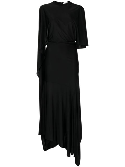 Stella McCartney cape-sleeve asymmetric dress