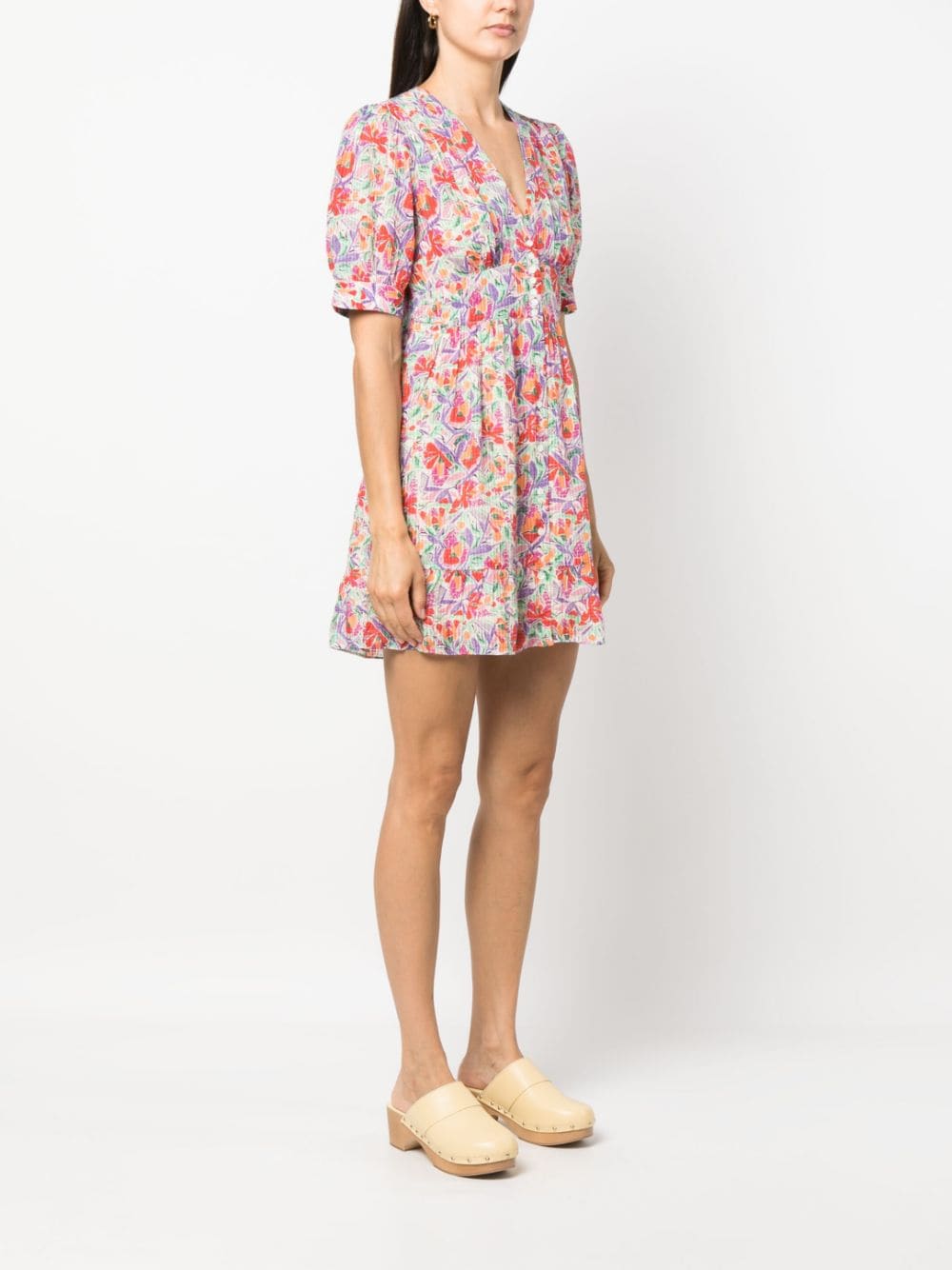 Ba&Sh Aniela floral-print minidress - Rood