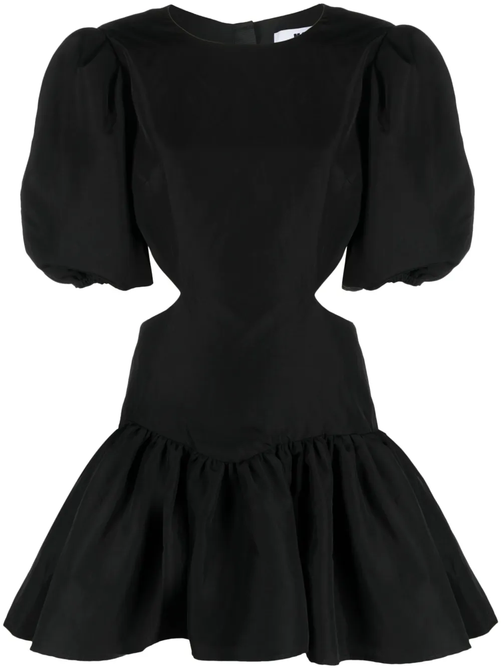 MSGM cut-out flared minidress | Black | Image 1