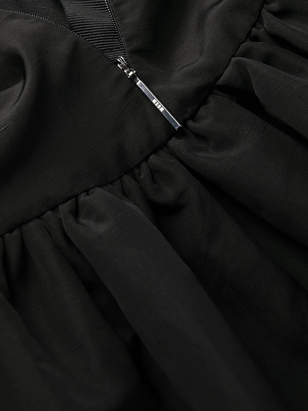 Msgm Cut-out Flared Minidress In Black