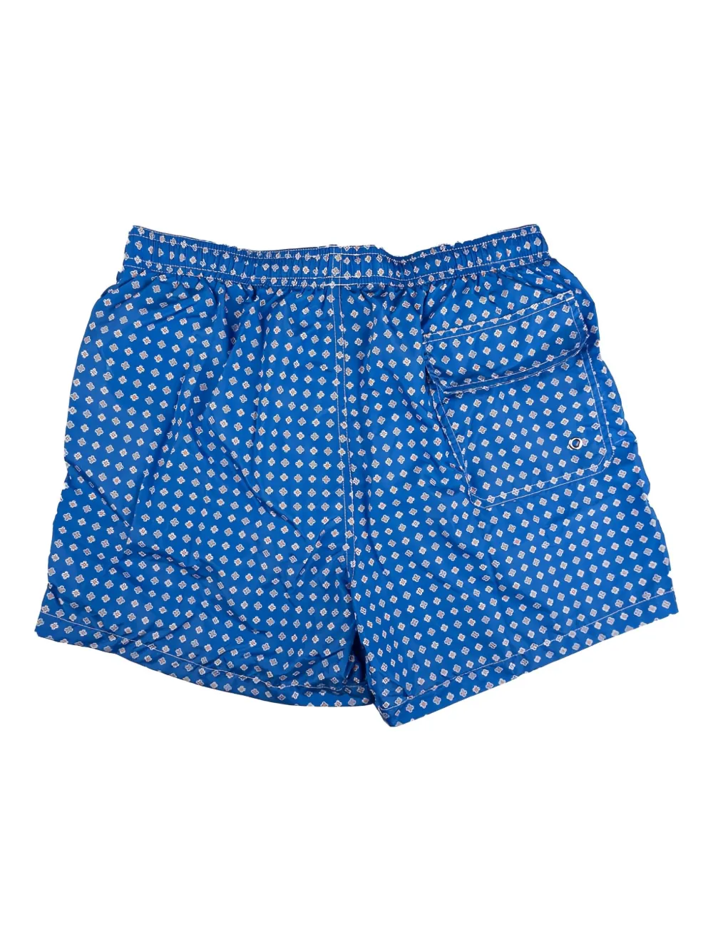 Borrelli Floral-pattern Drawstring Swim Shorts In Blue
