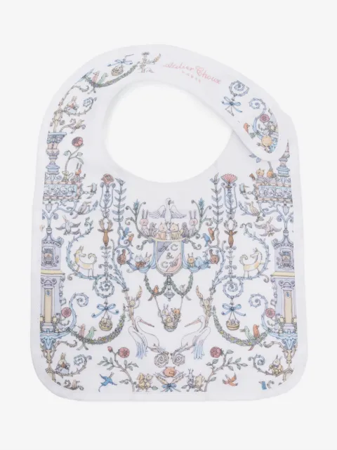 Atelier Choux graphic-print organic cotton bib