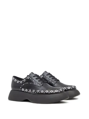 フィリップリムブラックレザー×ブルーメッシュサンダル35 美品 3.1 Phillip Lim フィリップリム ALIX 70MM SANDAL レザー