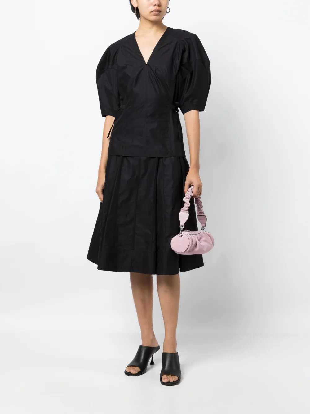 3.1 Phillip Lim Geplooide rok - Zwart
