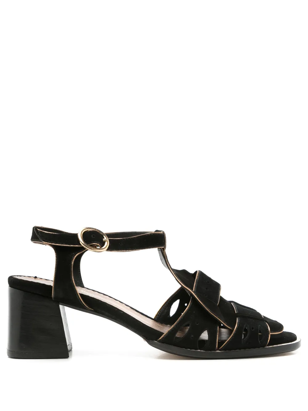 Sarah Chofakian Sandalen met enkelbandjes Zwart