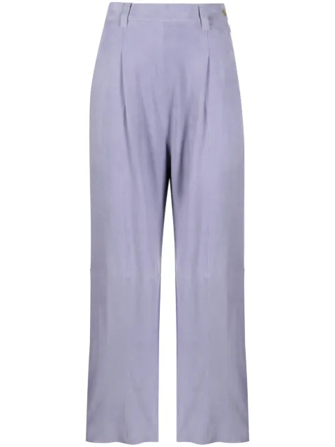 Forte Forte high-waisted suede trousers