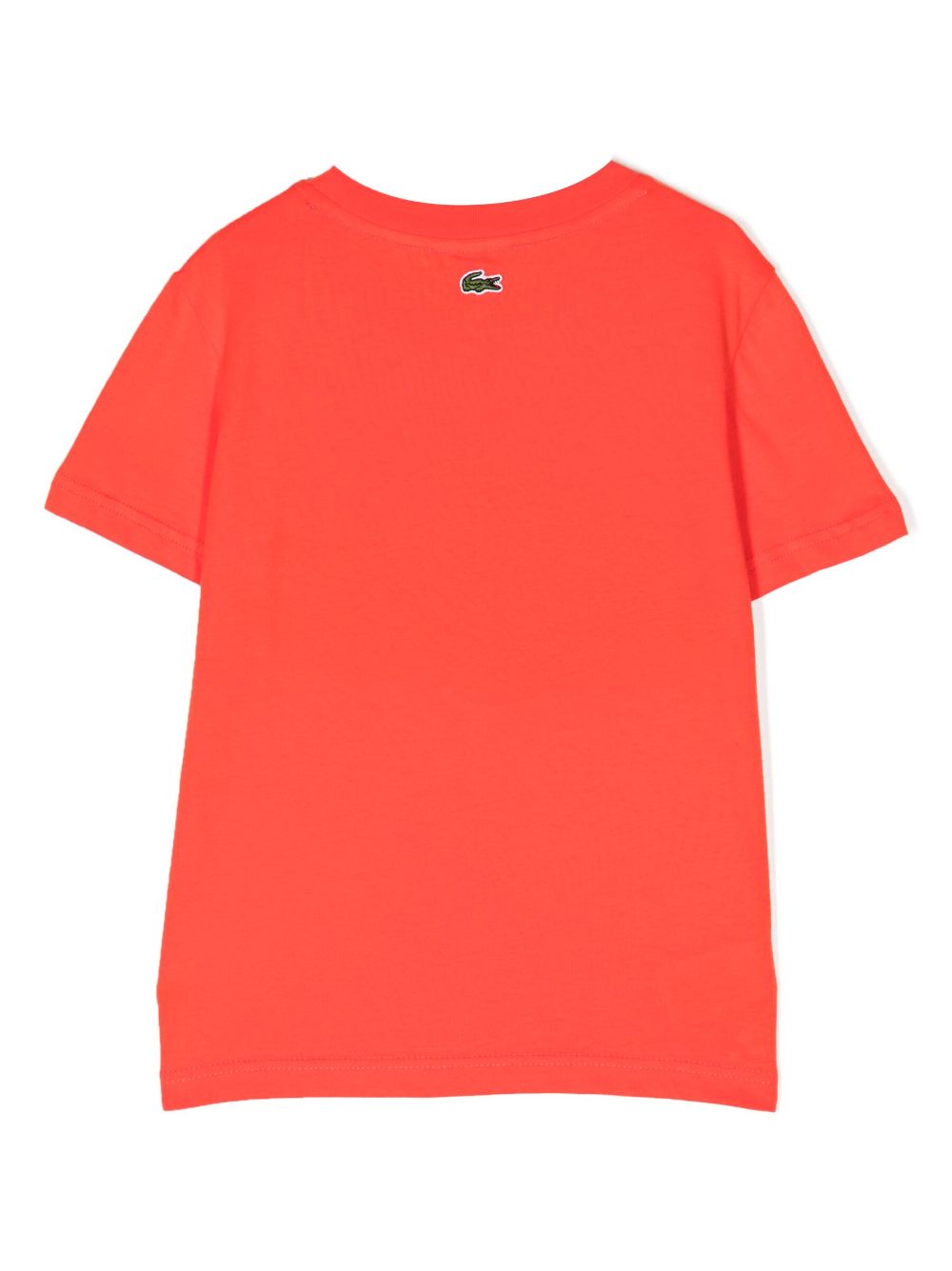 Lacoste Kids T-shirt met logoprint - Oranje