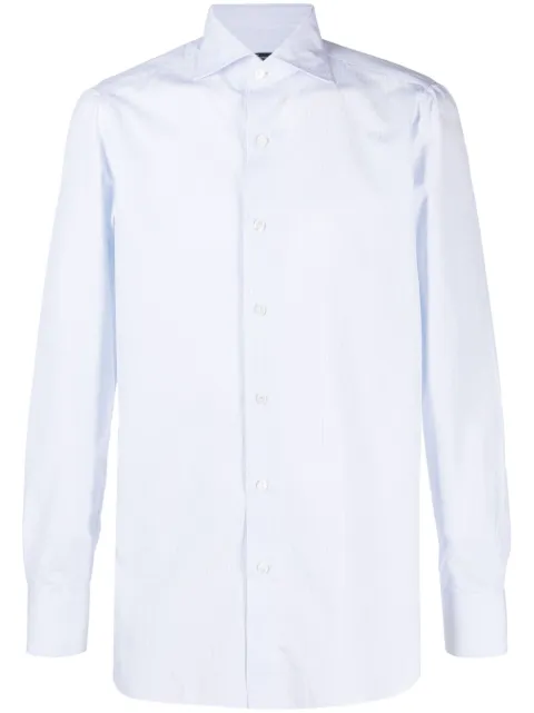 Finamore 1925 Napoli spread-collar cotton shirt