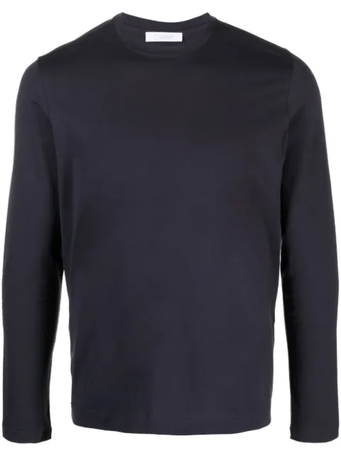 Cruciani long-sleeved stretch-cotton T-shirt