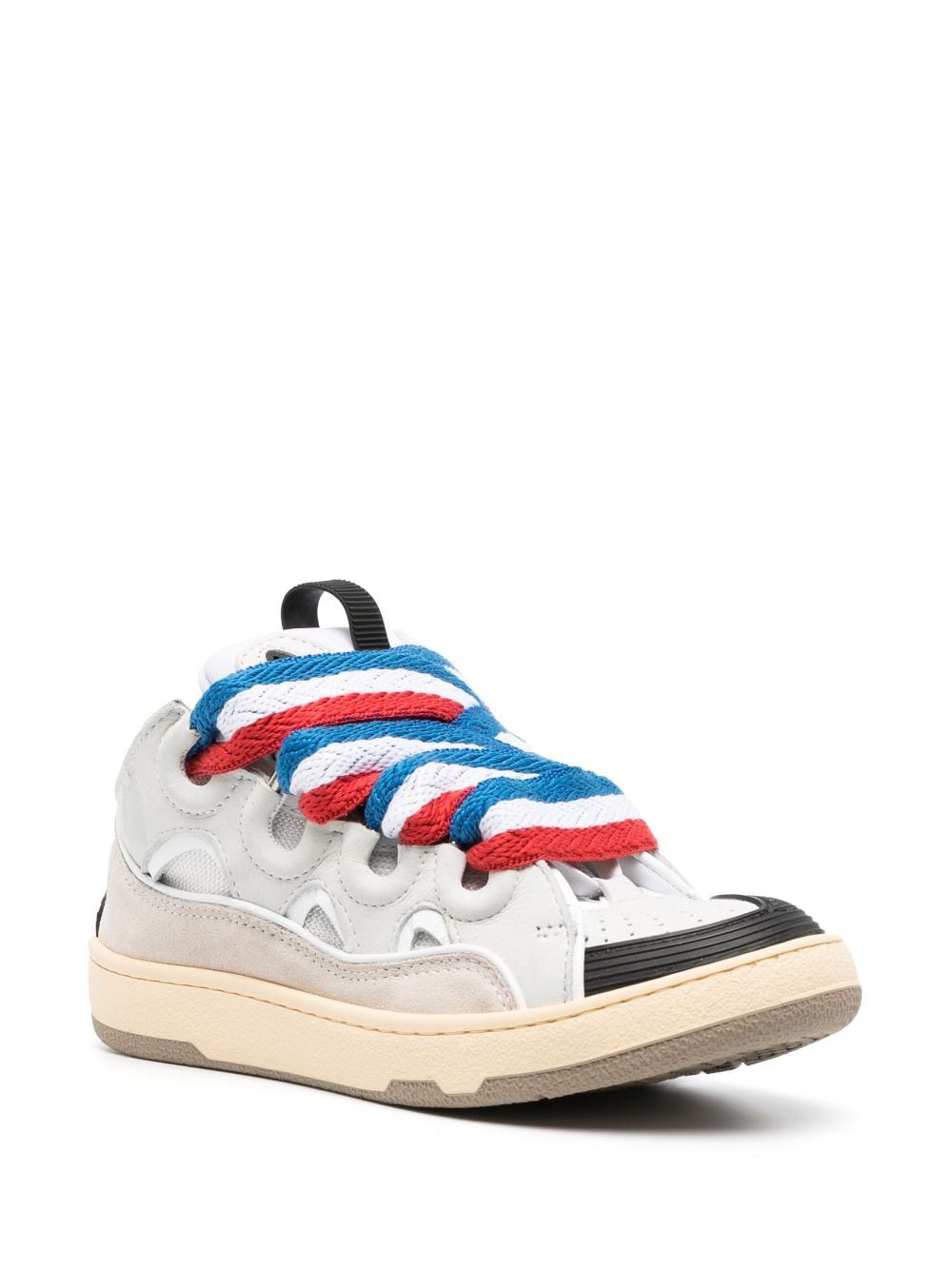 Lanvin Curb panelled sneakers - Wit